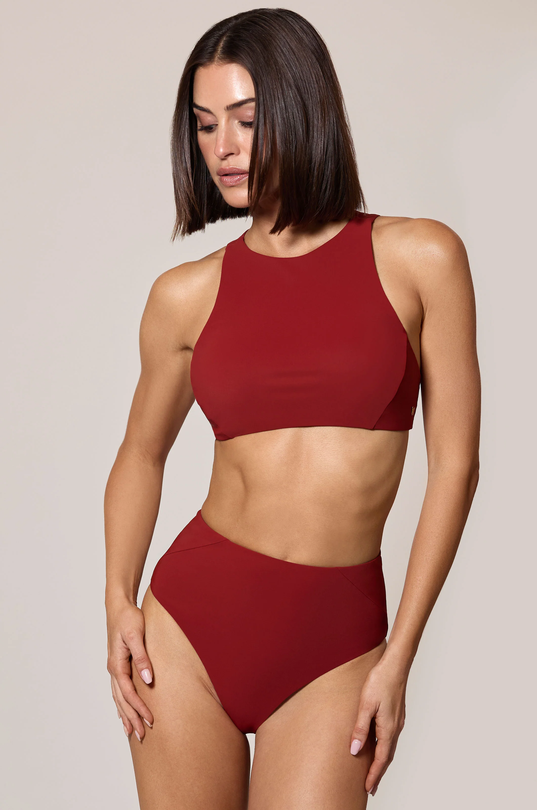 ATHLETIC HIGH WAIST BIKINI BOTTOM - Image 3