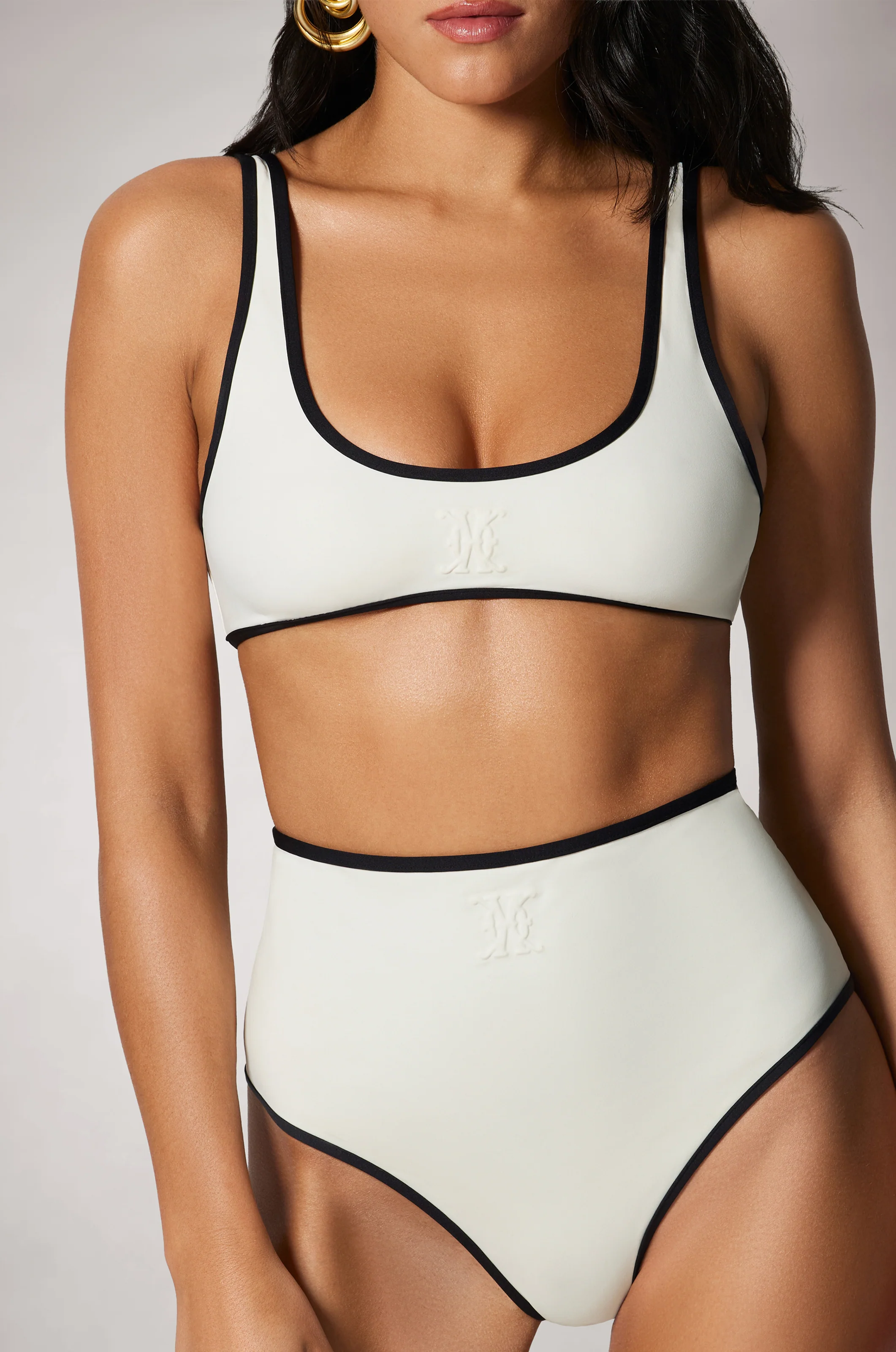 CONTRASTE HIGH WAIST BIKINI BOTTOM - Image 4