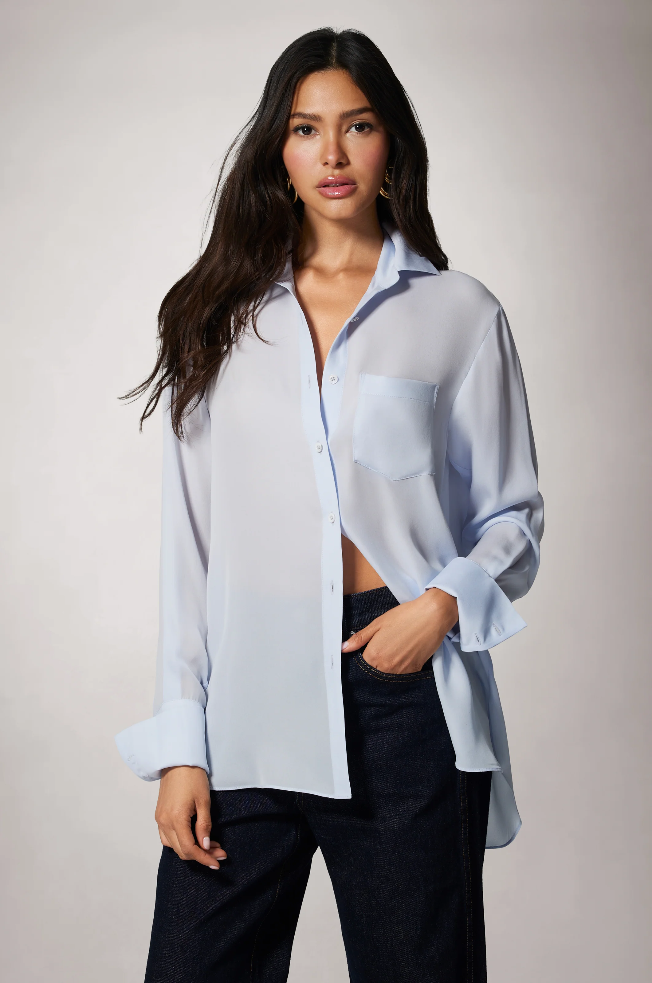 GEORGETTE GIRLFRIEND SHIRT