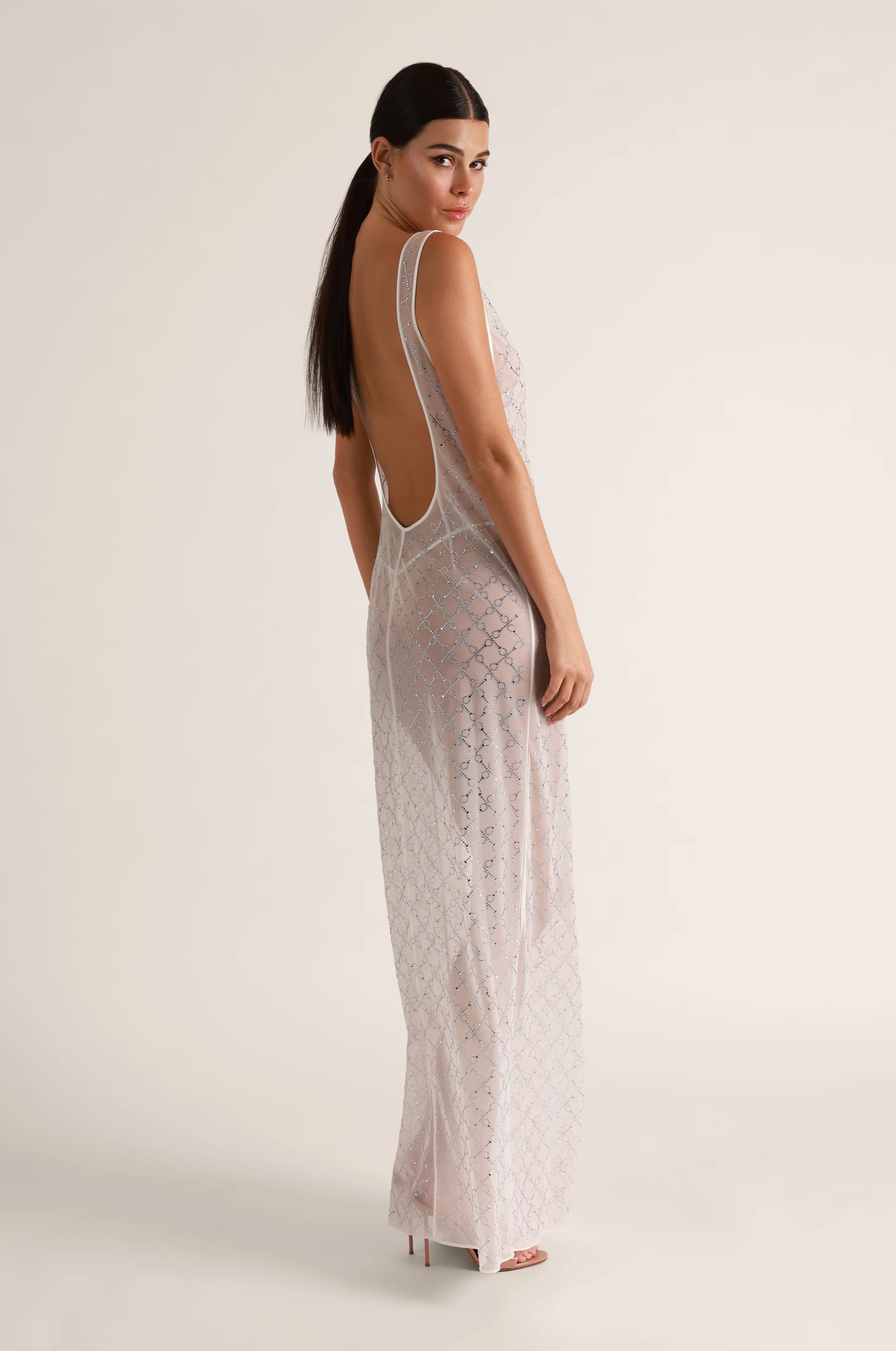 HANDCUFF EMBELLISHED LE SOIR DRESS - Image 3