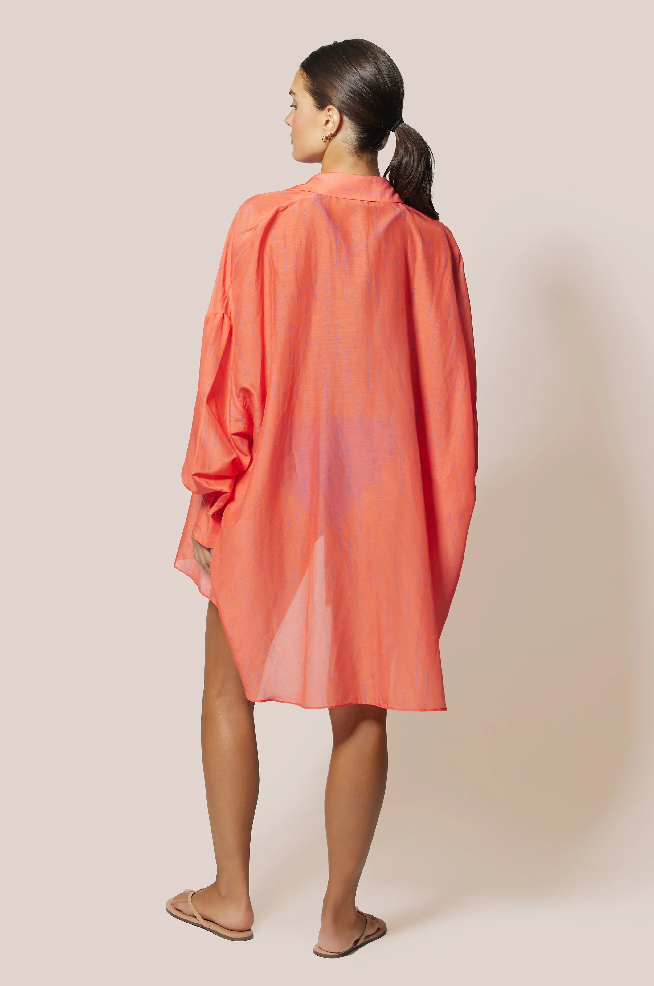 JOUE AVEC MOI PRINT OVERSIZED SHIRT - Image 3