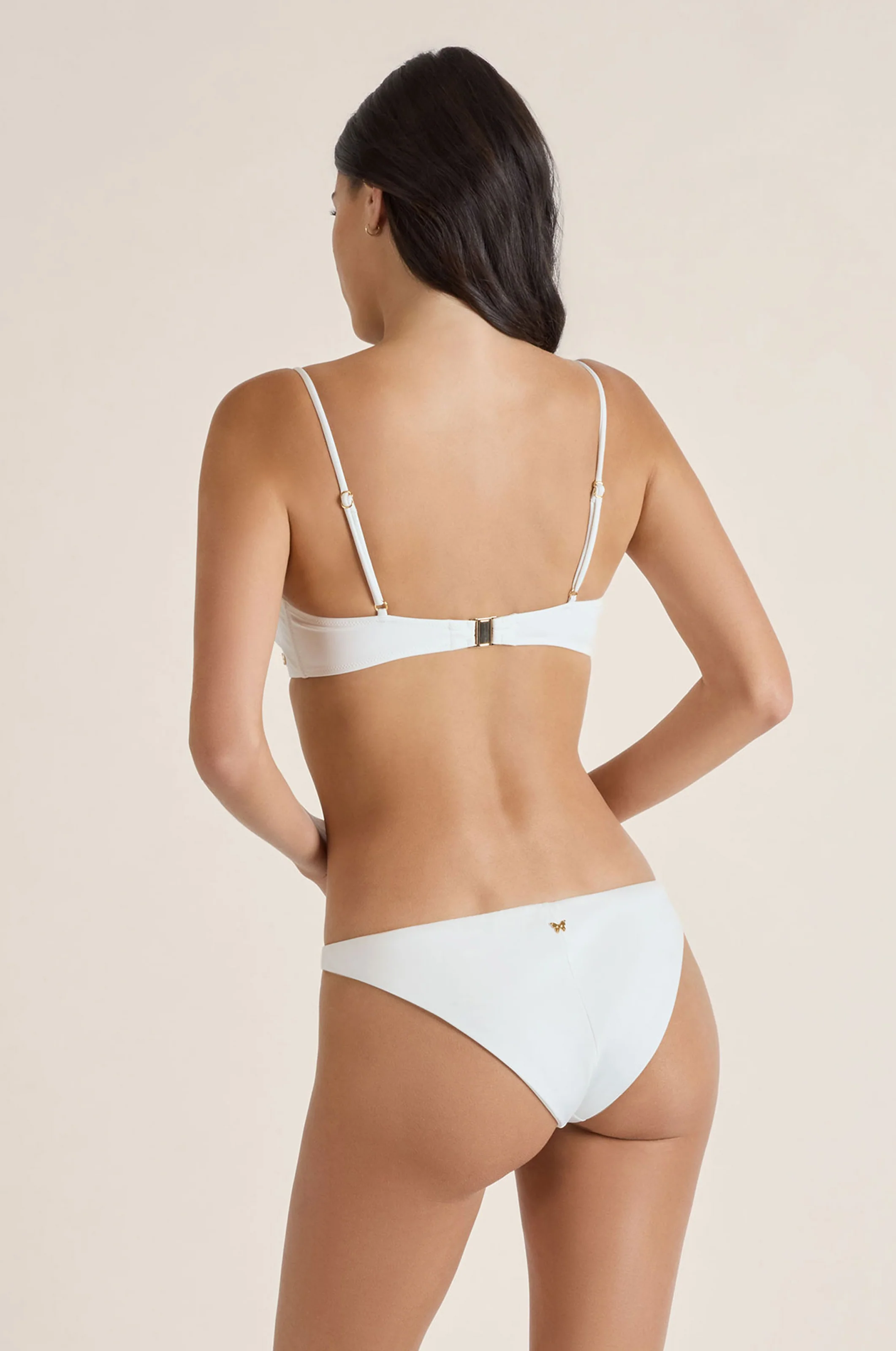 LACE INSET BALCONETTE BIKINI TOP - Image 3