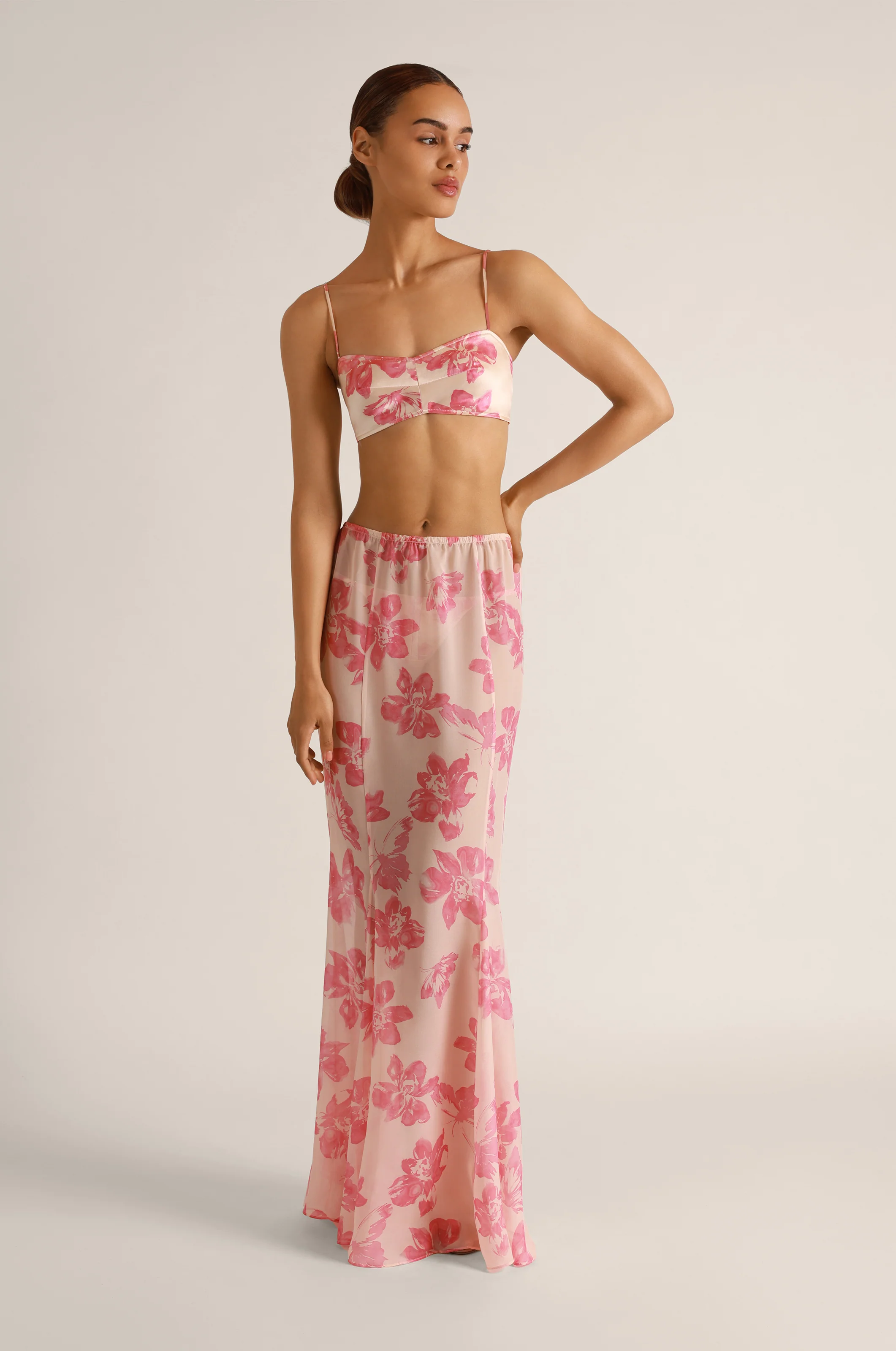 PAPILLON ET ORCHIDEE MAXI SKIRT - Image 4