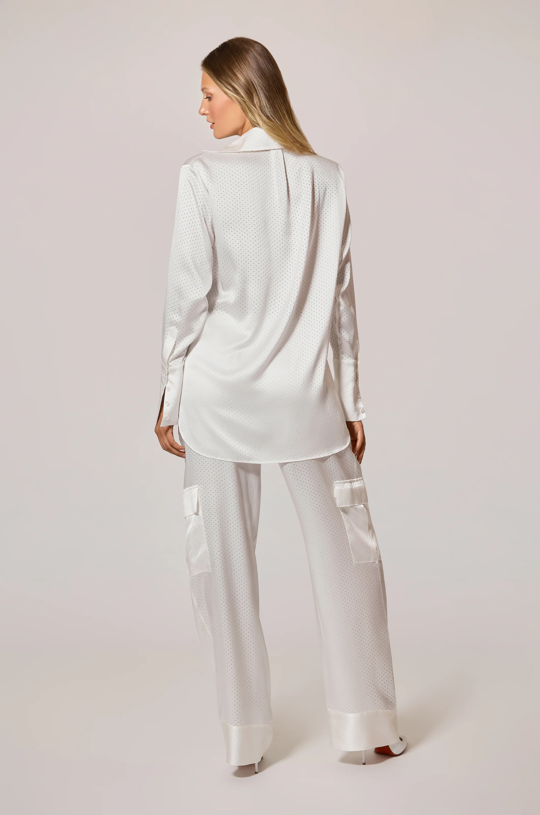 PERFORATED BOYFRIEND SHIRT - Image 4