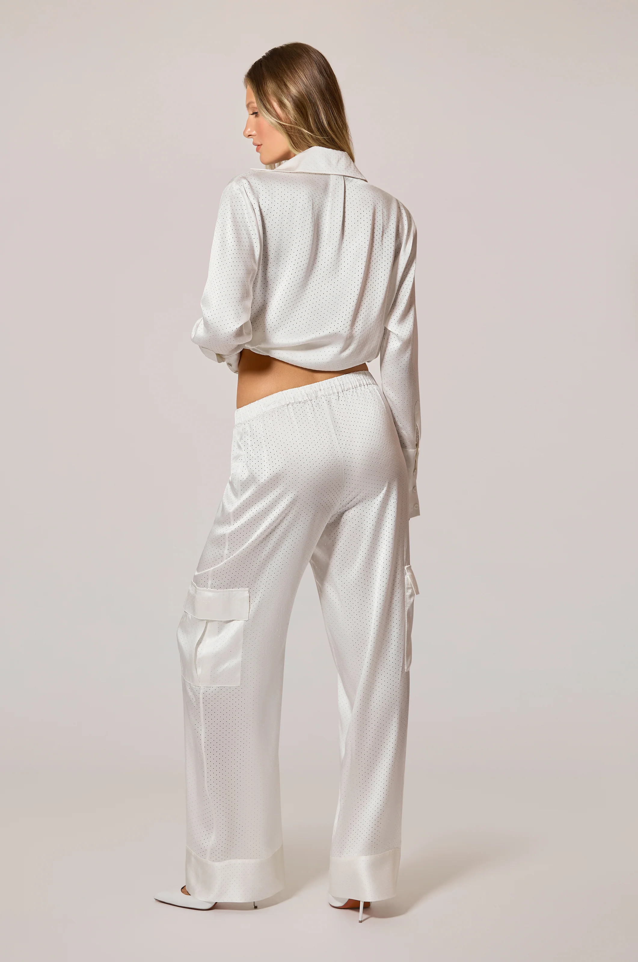 PERFORATED DRAWSTRING PANT - Image 2