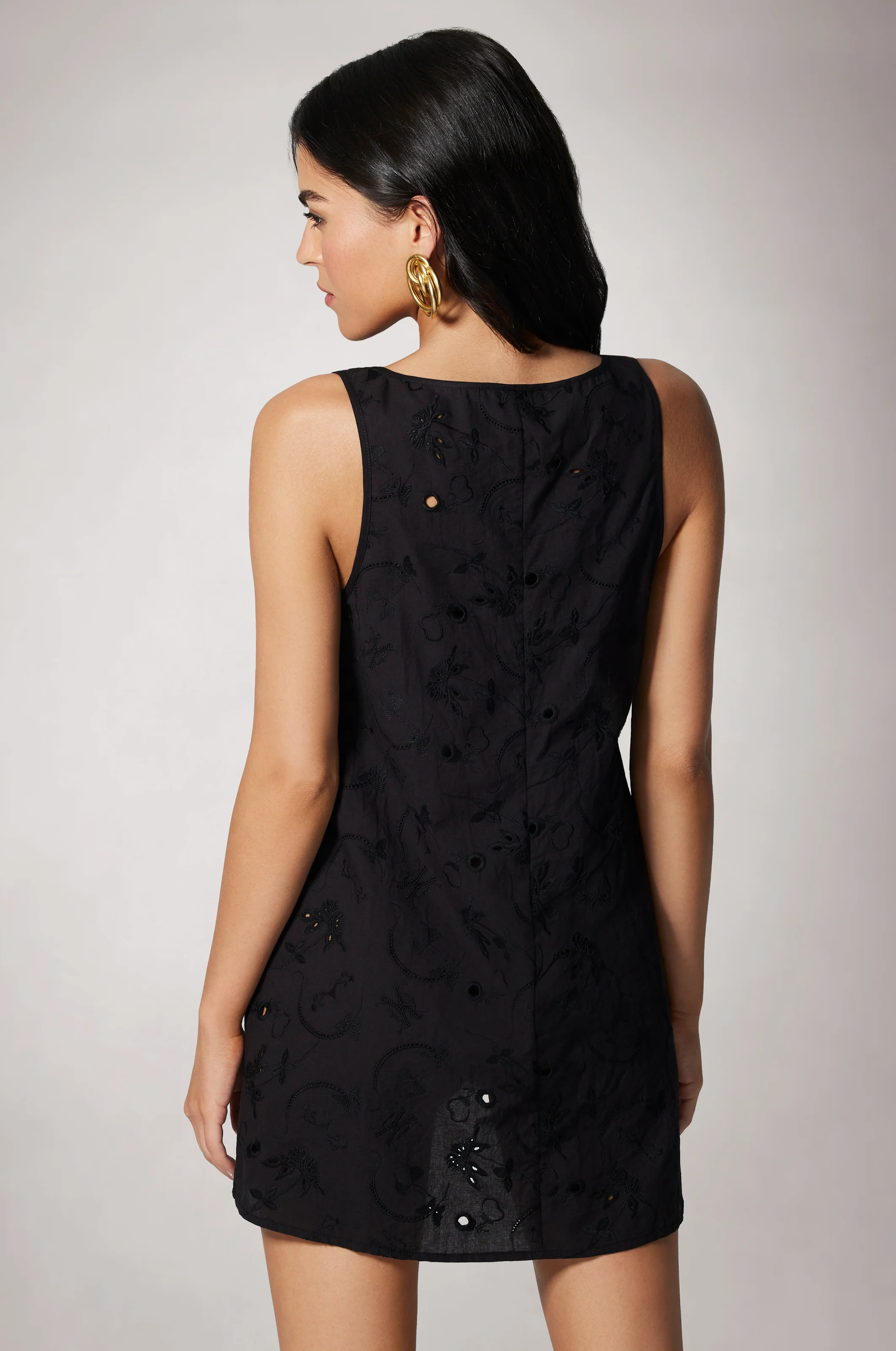 SIMONE COTTON EYELET MINI DRESS - Image 3