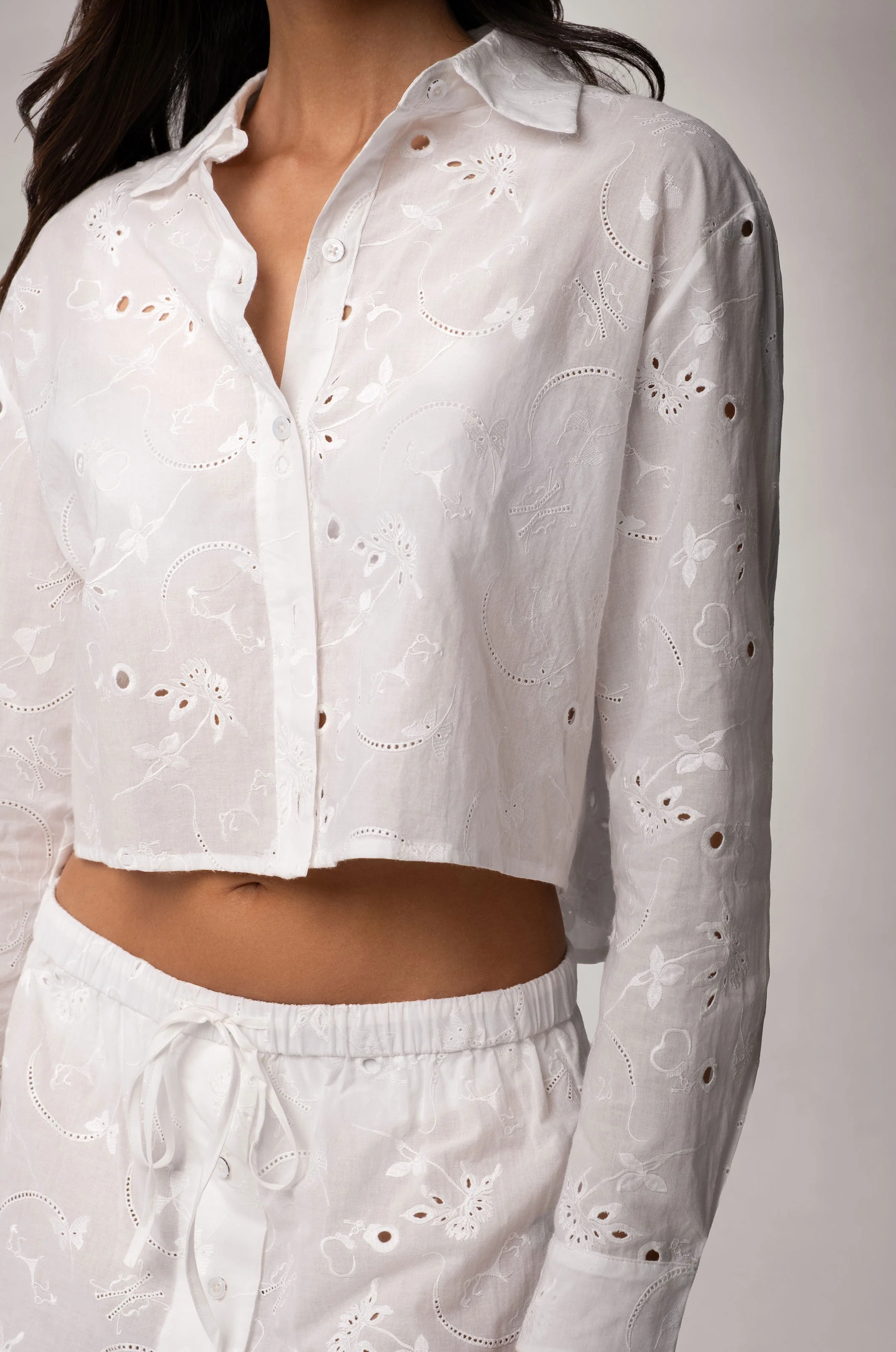 SIMONE COTTON EYELET MINI SKIRT - Image 5