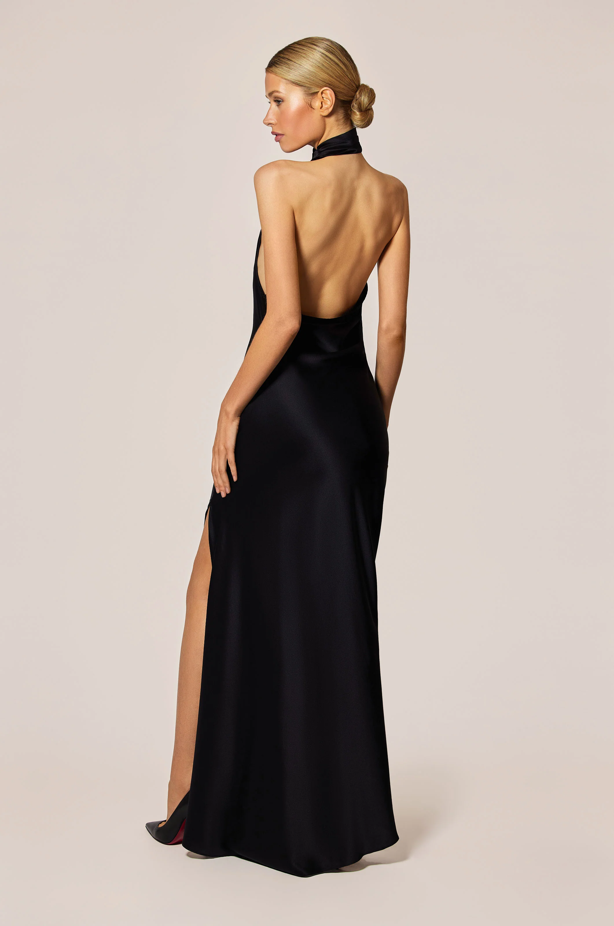 SOIE ASYMMETRICAL HALTER GOWN - Image 3