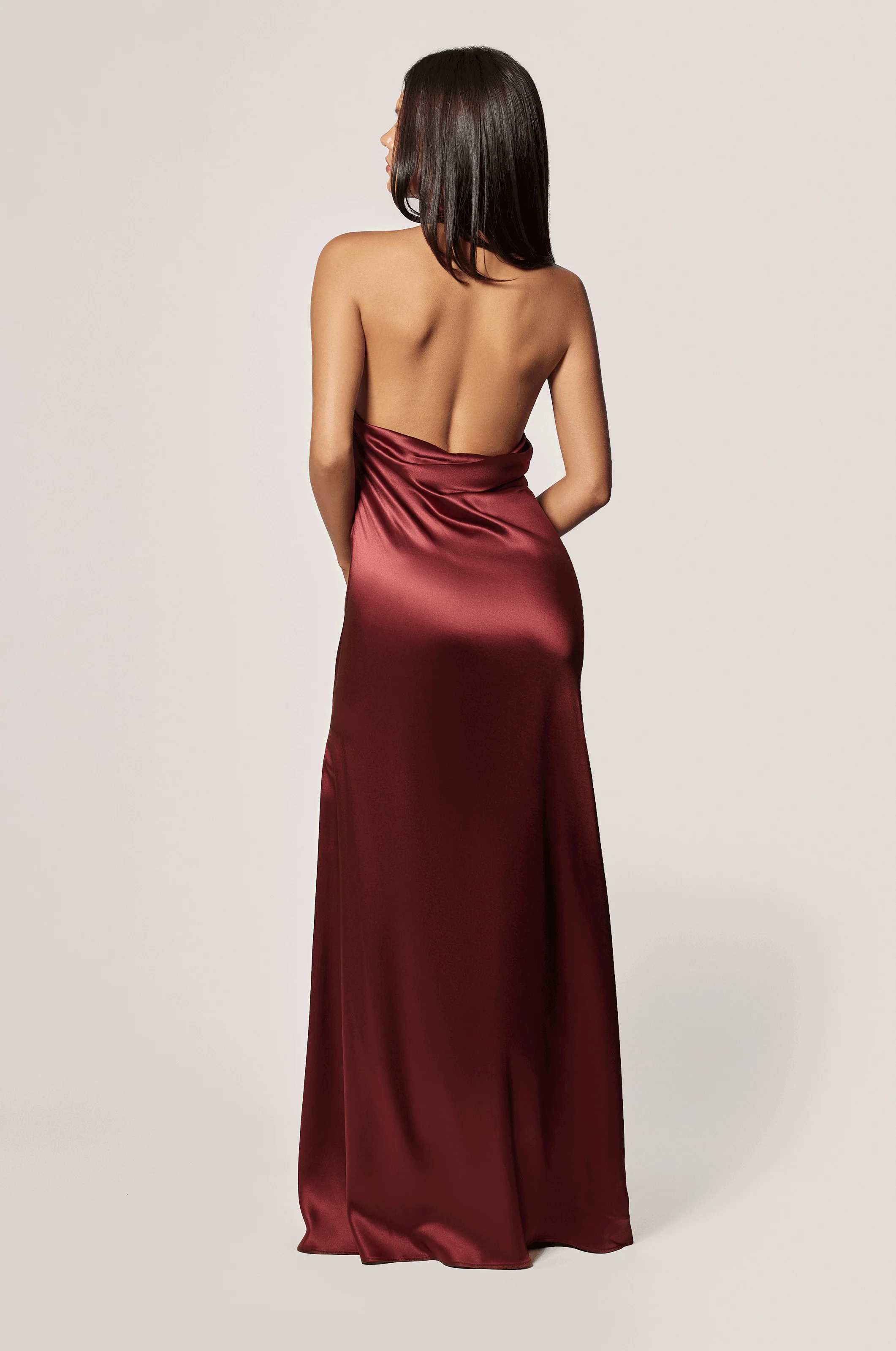 SOIE ASYMMETRICAL HALTER GOWN - Image 3