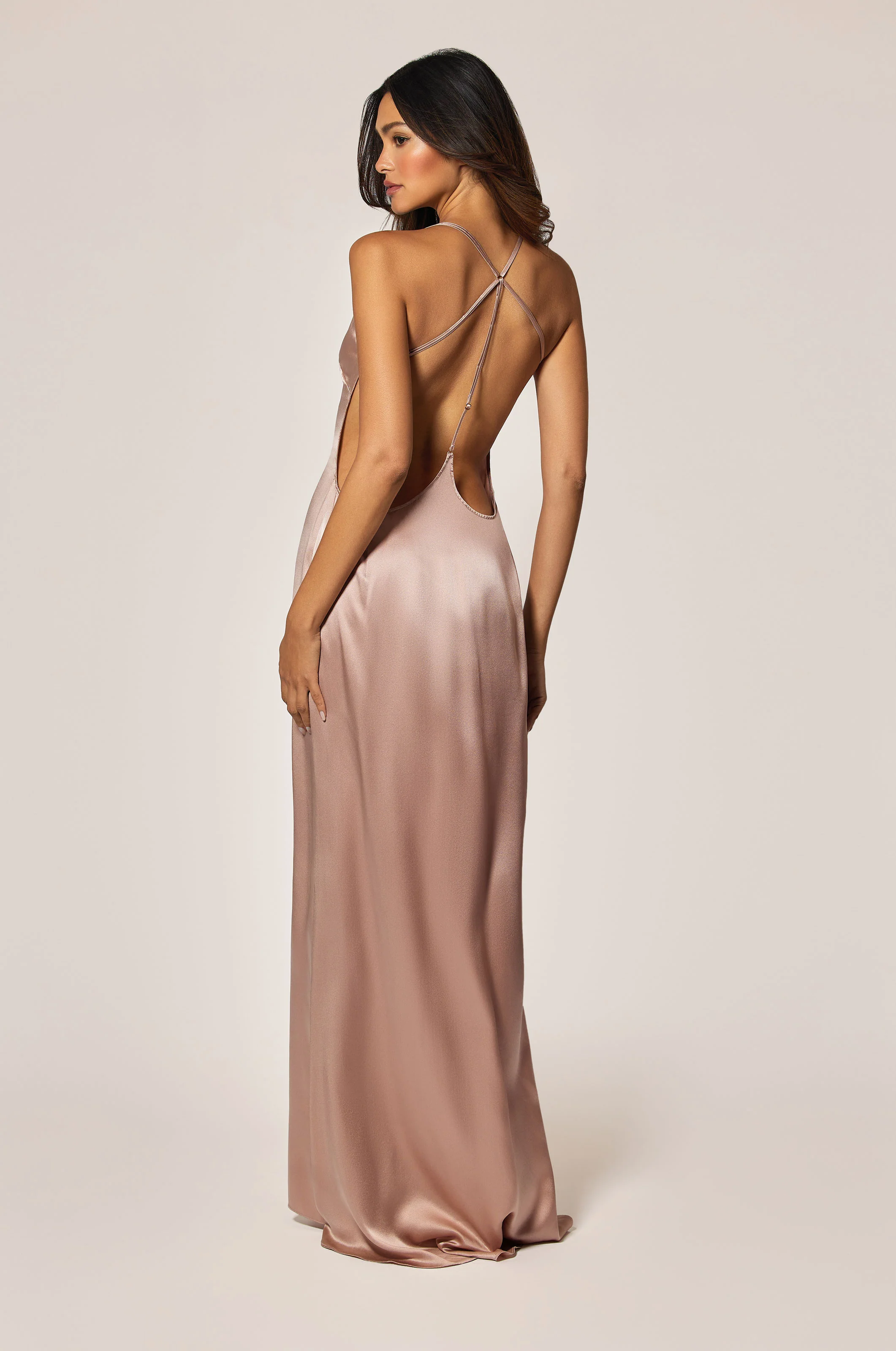 SOIE T-BACK GOWN