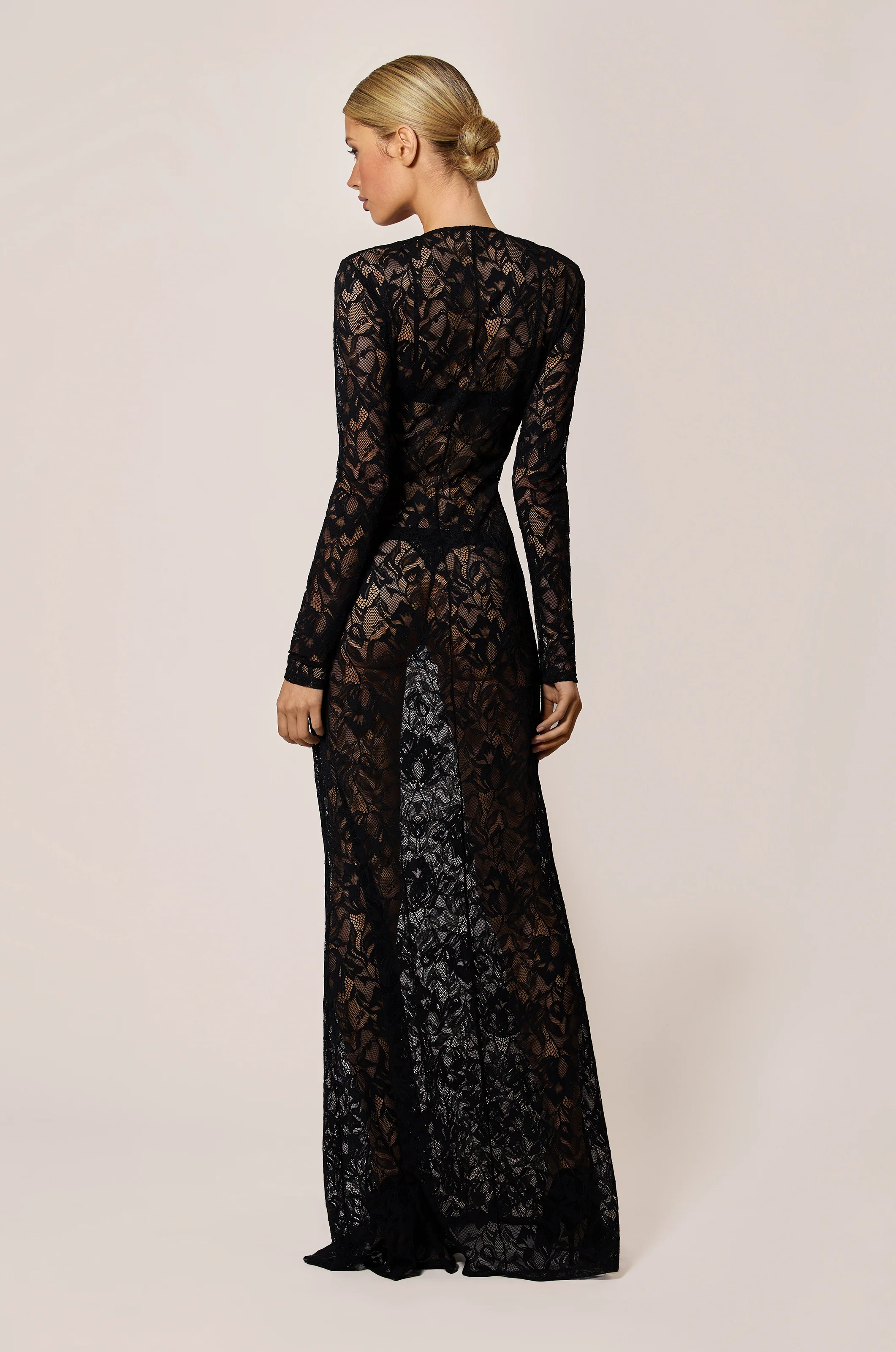 SOPHIE STRETCH LACE MAXI DRESS - Image 4